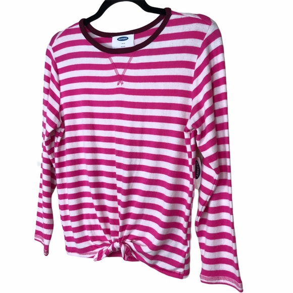 Old Navy Pink Stripe Crew Sweater Top - Picture 8 of 12